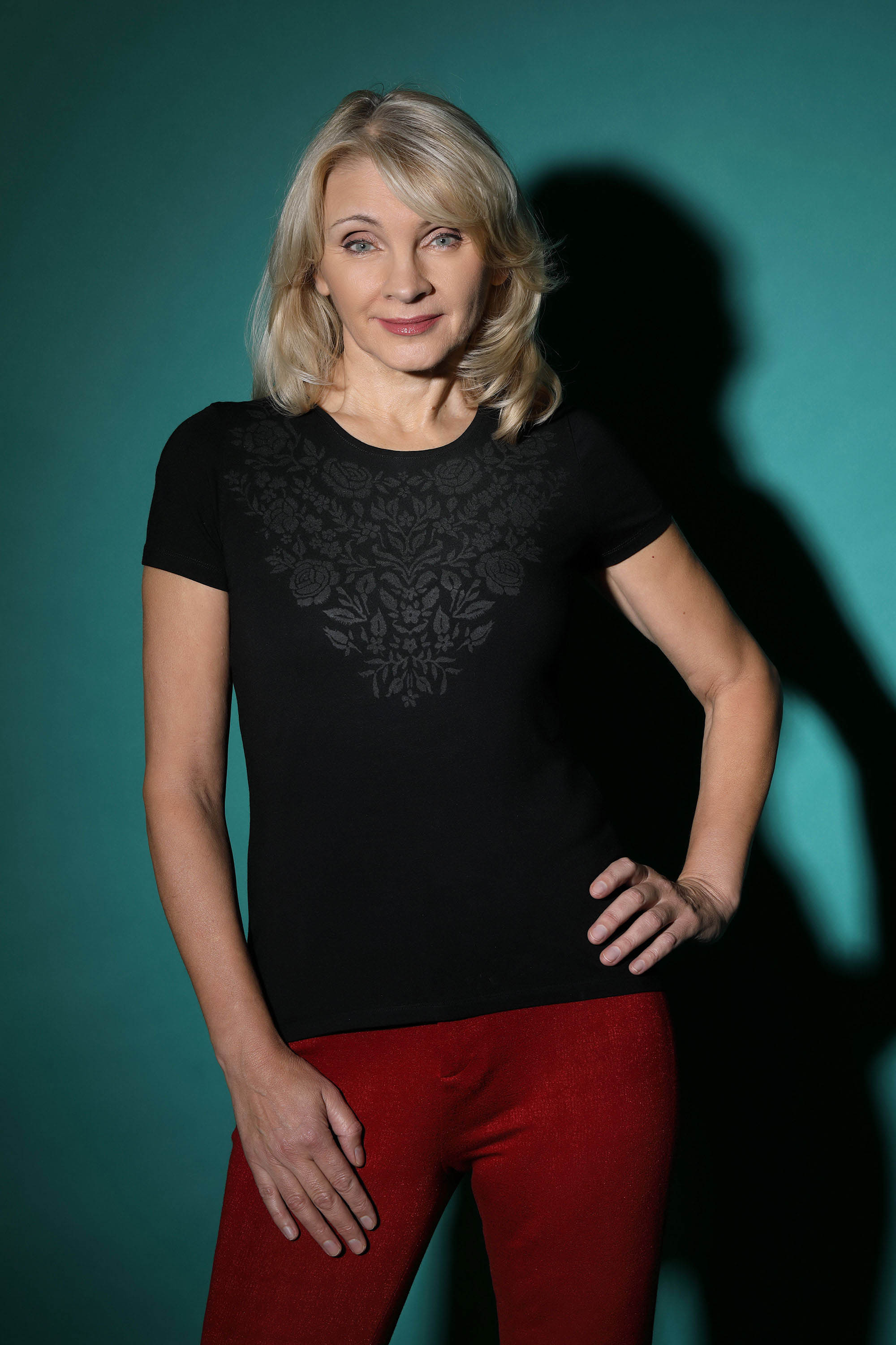 Gesunde Wechseljahre T-Shirt Baumwolle und LENZING™ Modal schwarz
