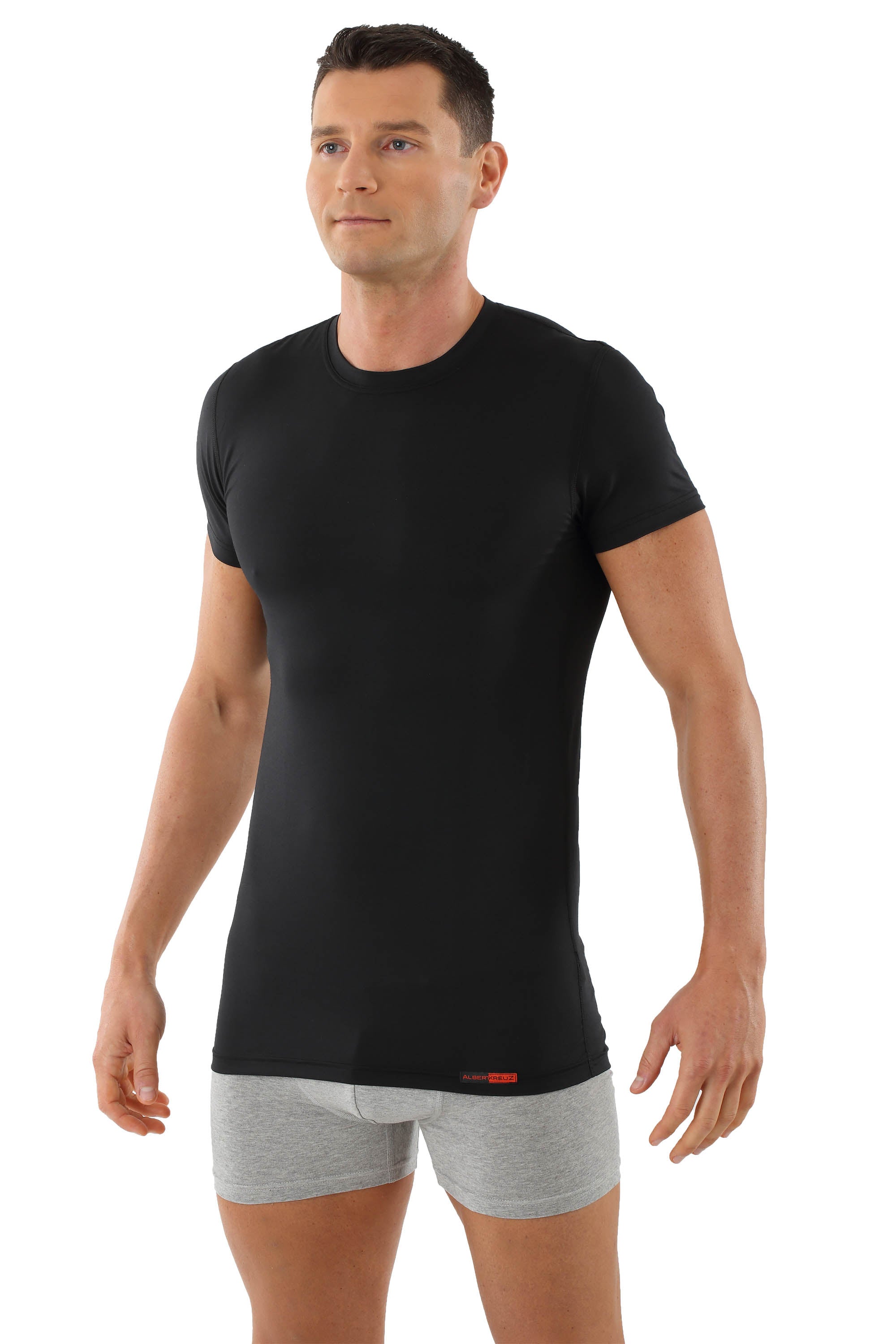 Funktionsunterhemd Business schwarz Rundhals