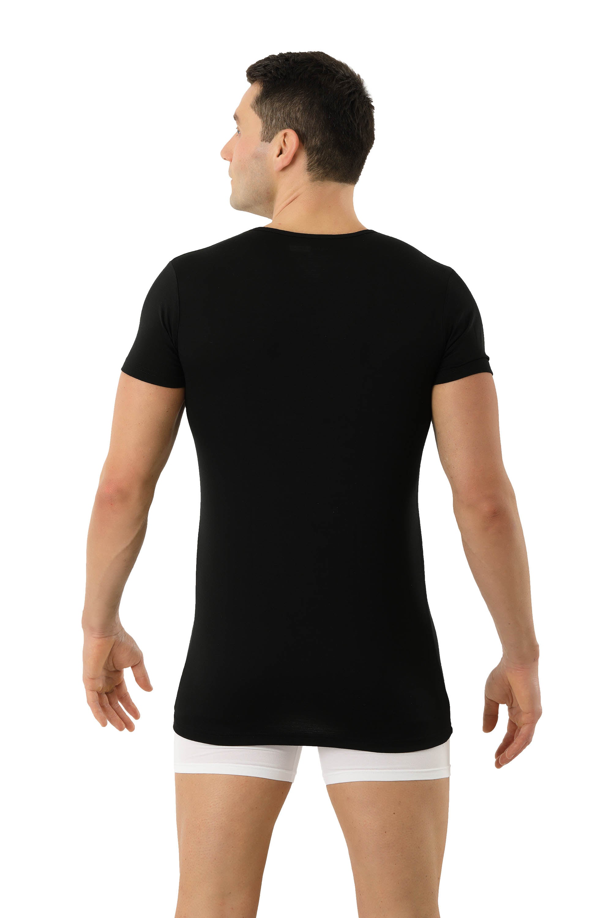 Funktionsunterhemd Merinowolle-TENCEL™ Lyocell Schwarz
