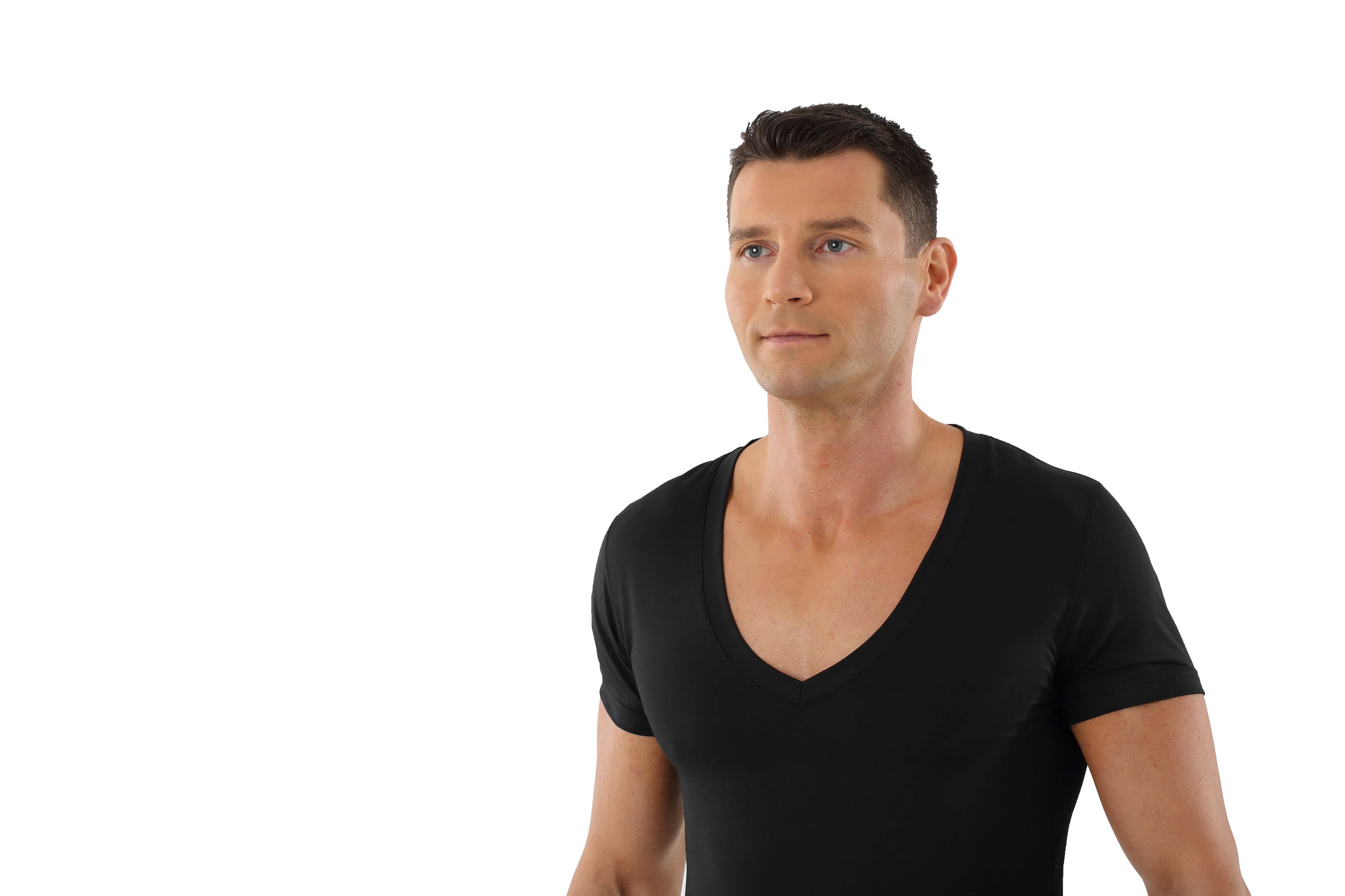 Funktionsunterhemd Business Deep-V schwarz