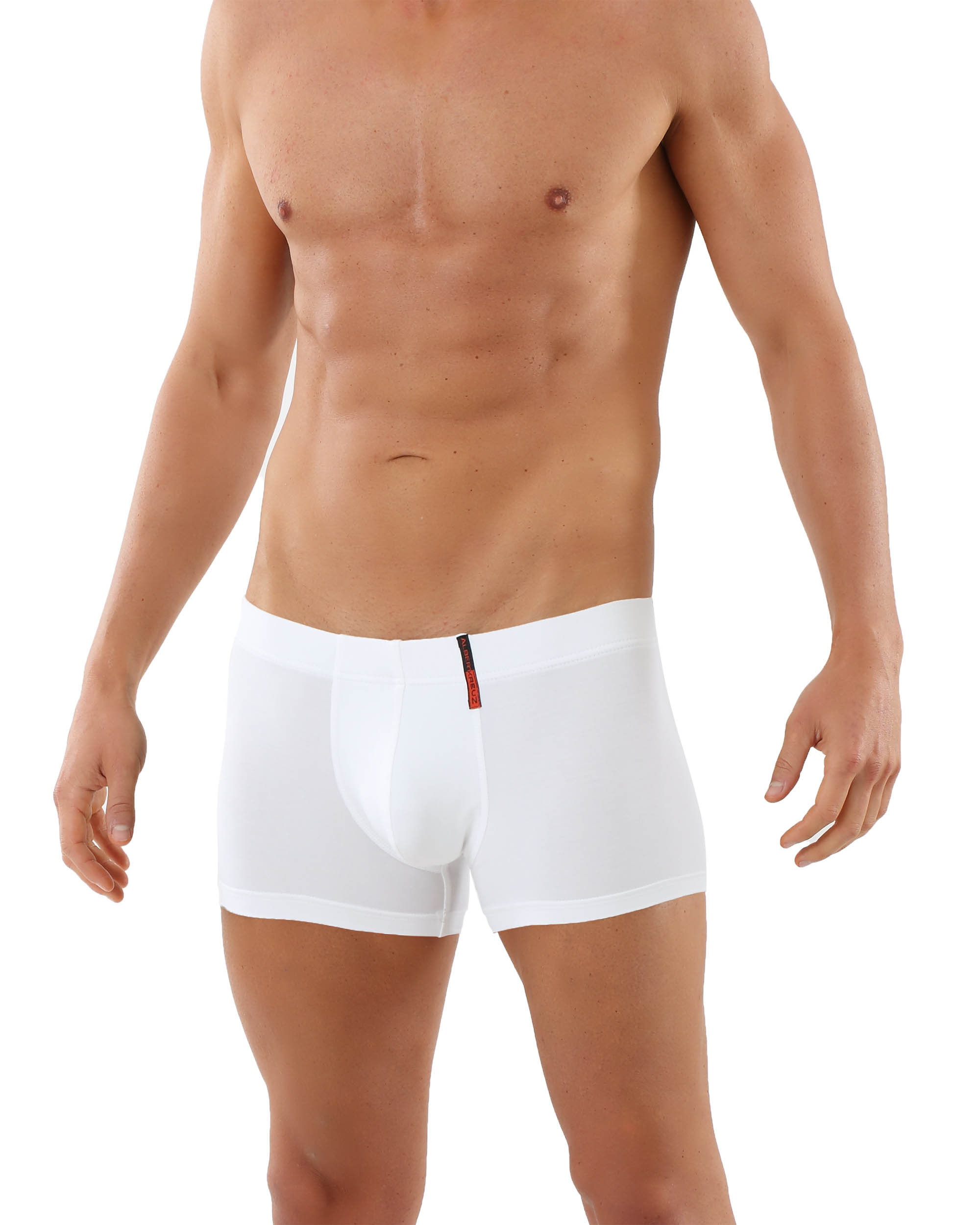 Herren Funktions-Retrhoshorts Baumwolle-Cool Klima weiß