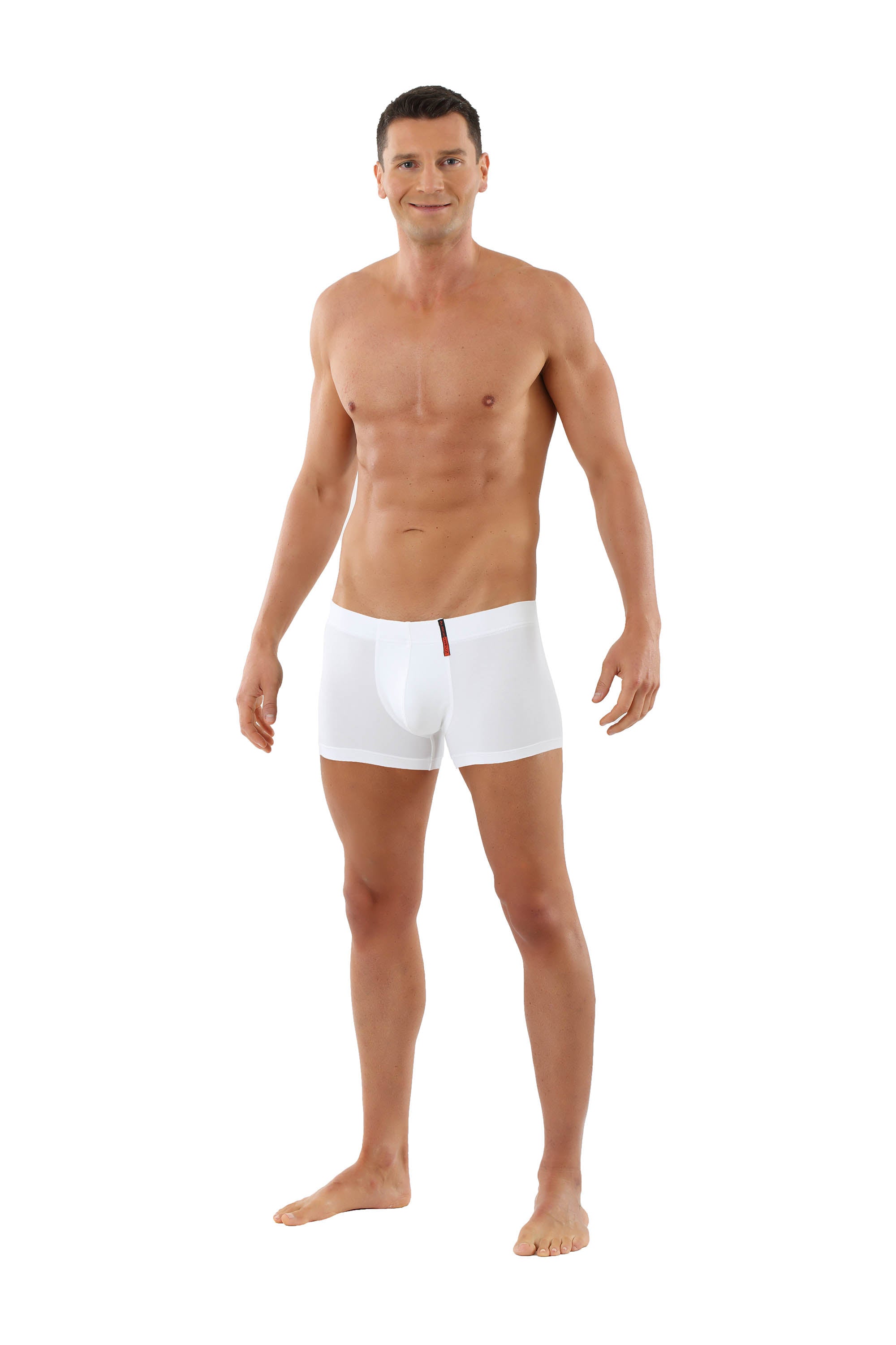Herren Funktions-Retrhoshorts Baumwolle-Cool Klima weiß