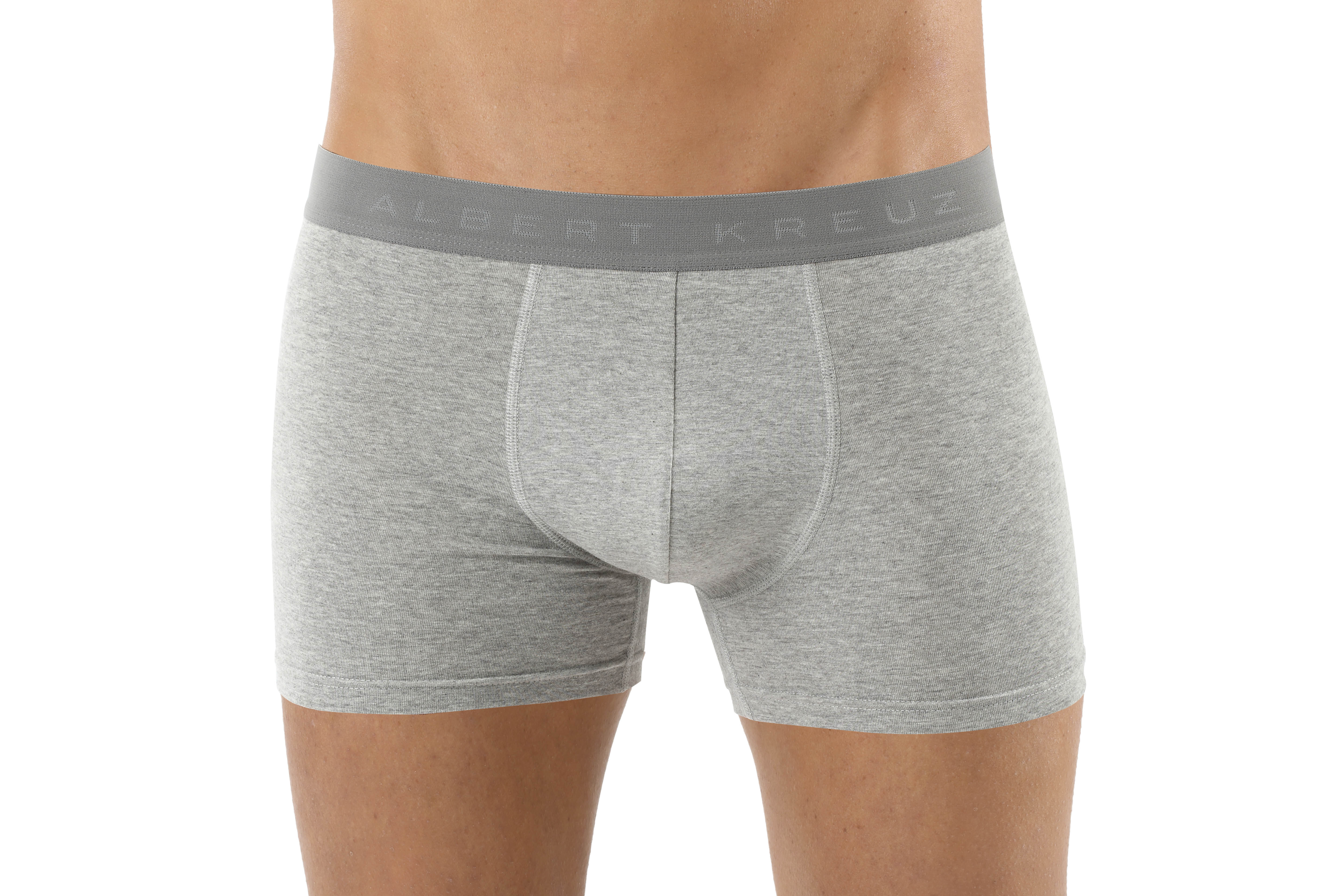 Herren Retroshorts antibakteriell Baumwolle Elastan grau