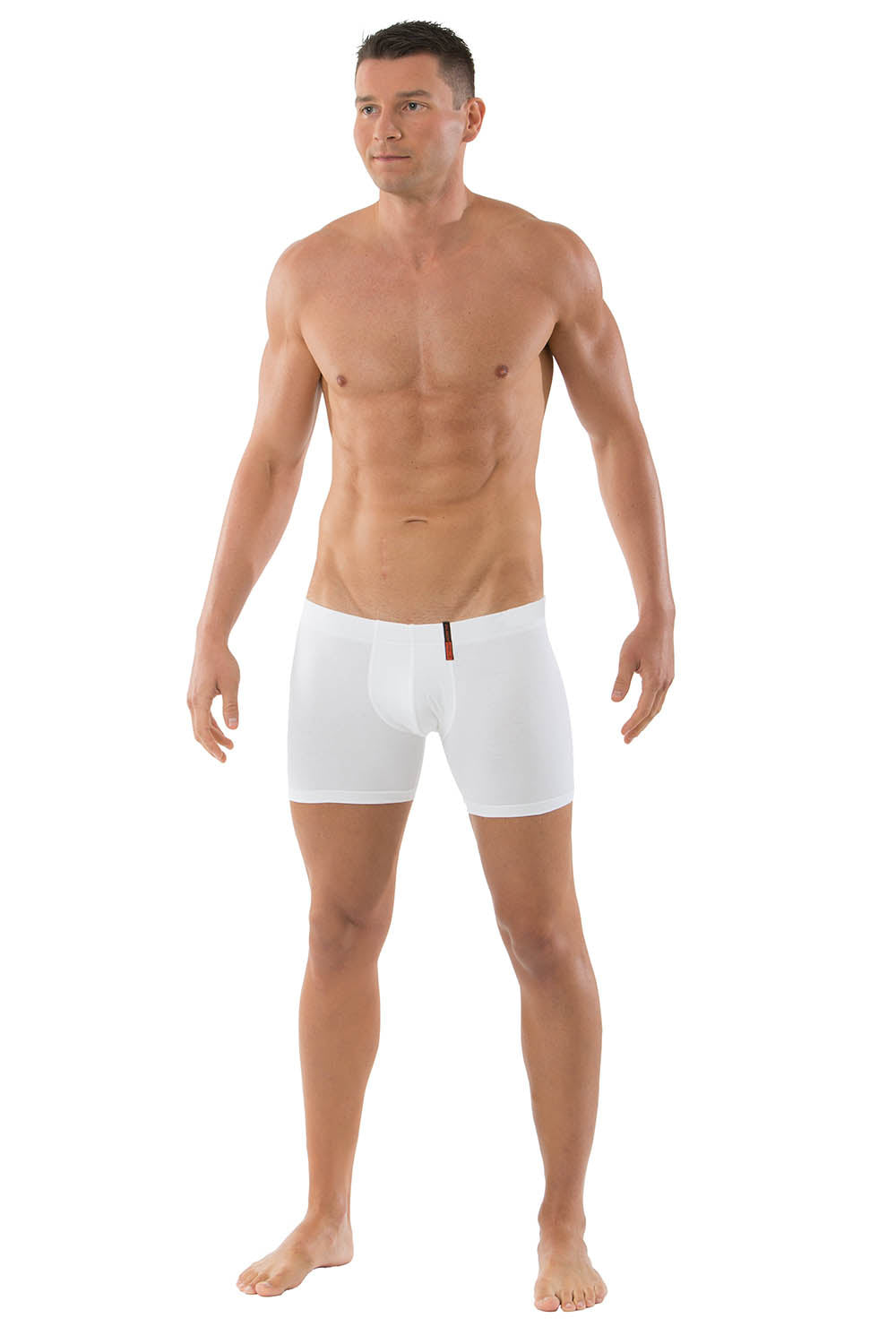 Retro-Shorts Stretch-Baumwolle "Hamburg" weiß