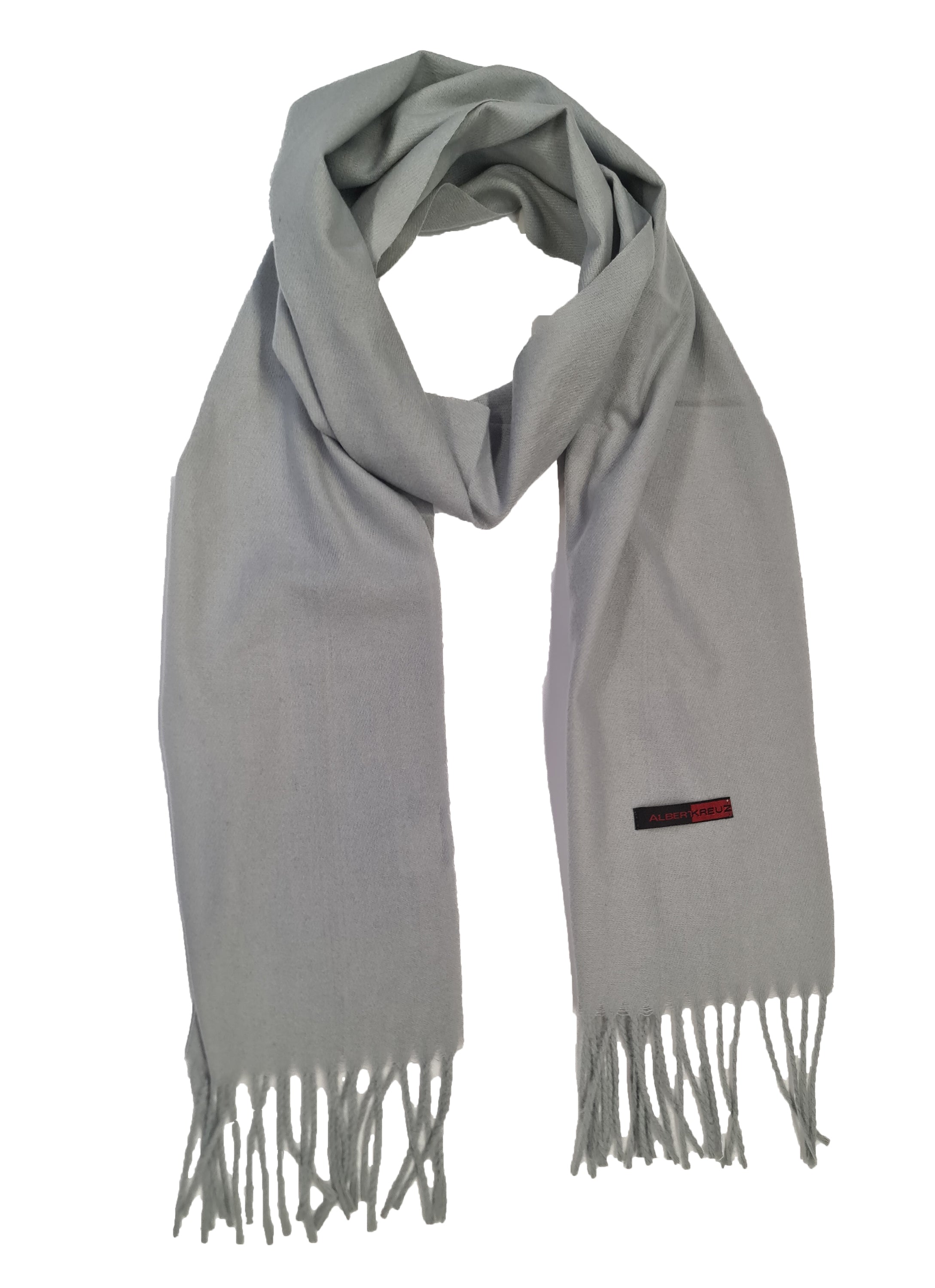 Feiner Schal hellgrau 33 x 180 cm