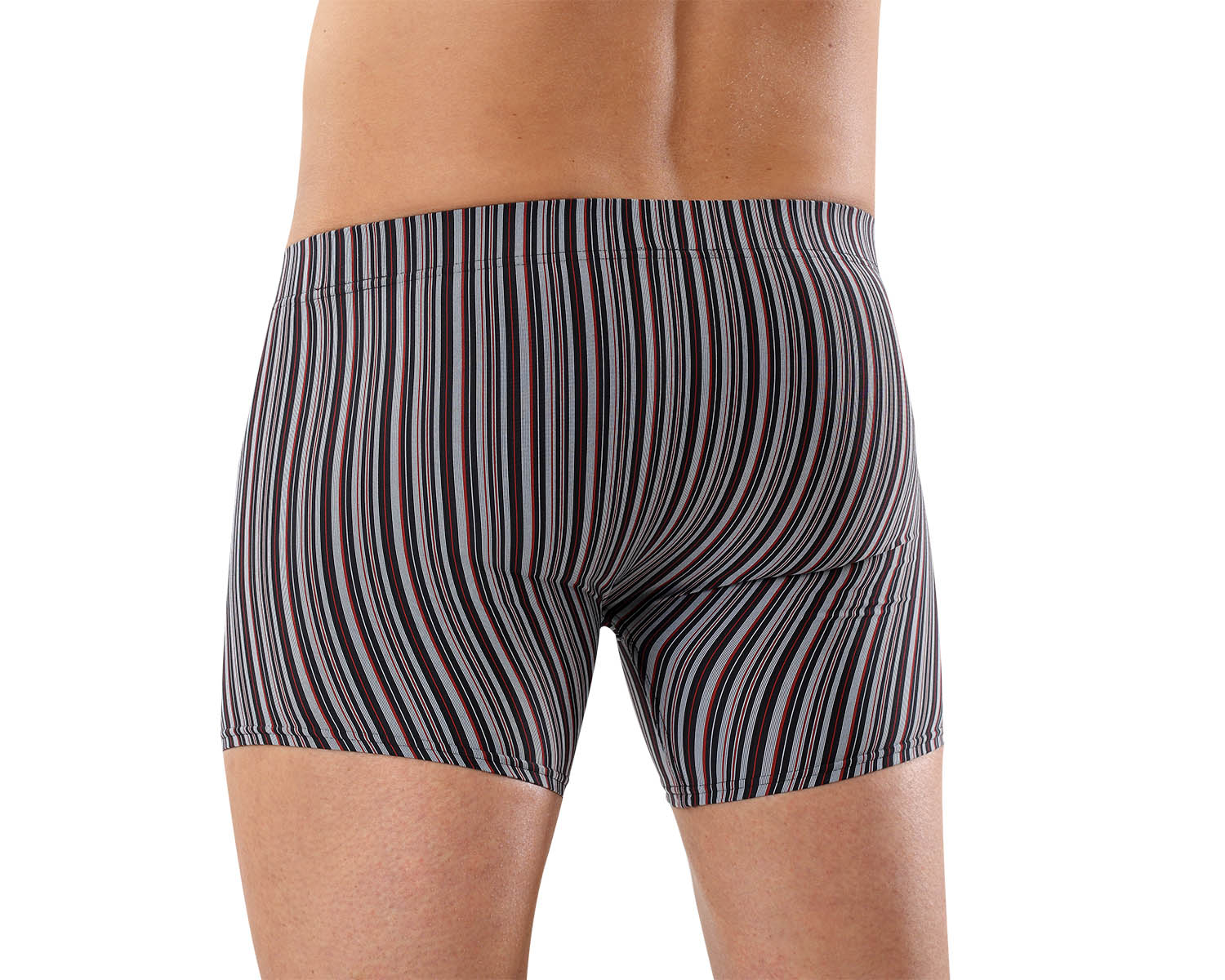 Mikrofaser Shorts "Sylt" rot/grau/schwarz