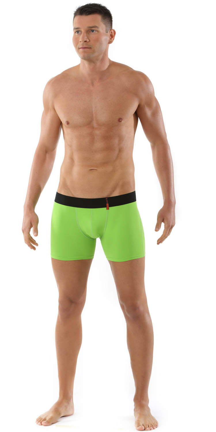 Retro Shorts Boxershorts Mikrofaser Grün