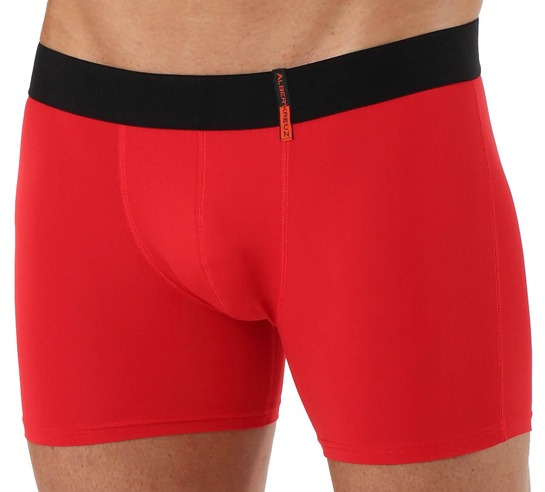 Retro Shorts Boxershorts Mikrofaser Rot