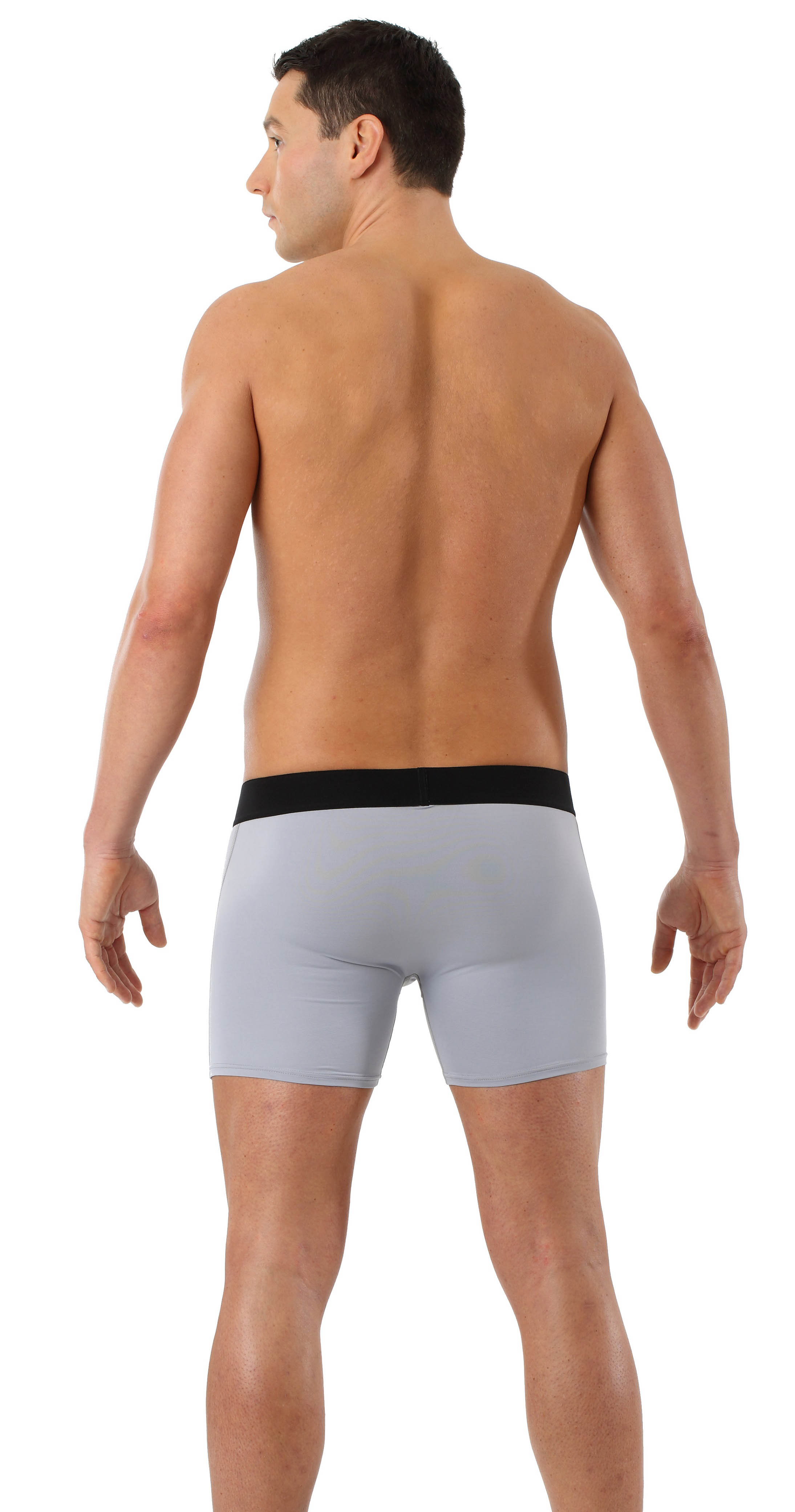 Retro Shorts Boxershorts Mikrofaser Grau