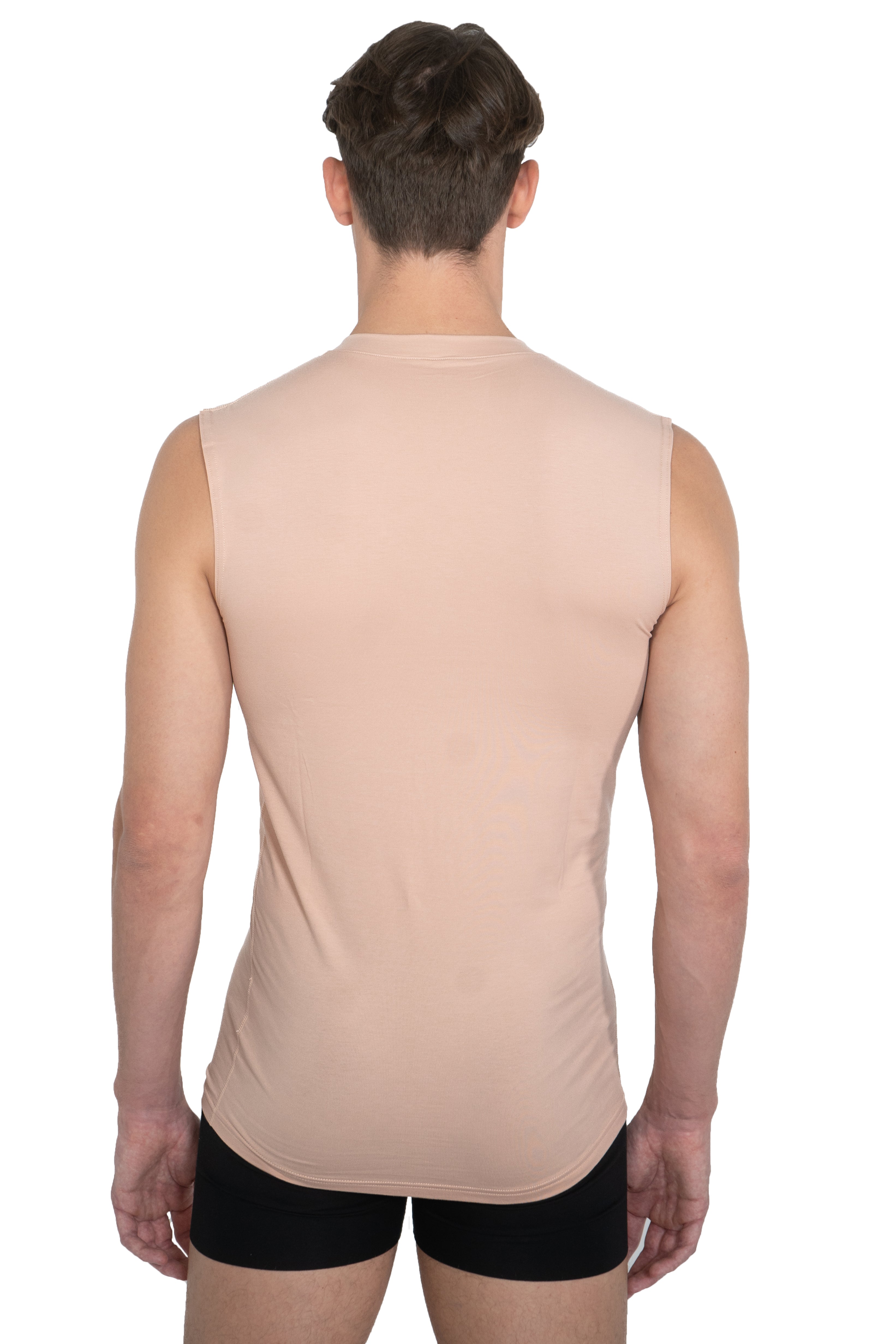 Herren-Unterhemd, Unterzieh-Shirt ohne Arm, Haut-Nude, Hamburg