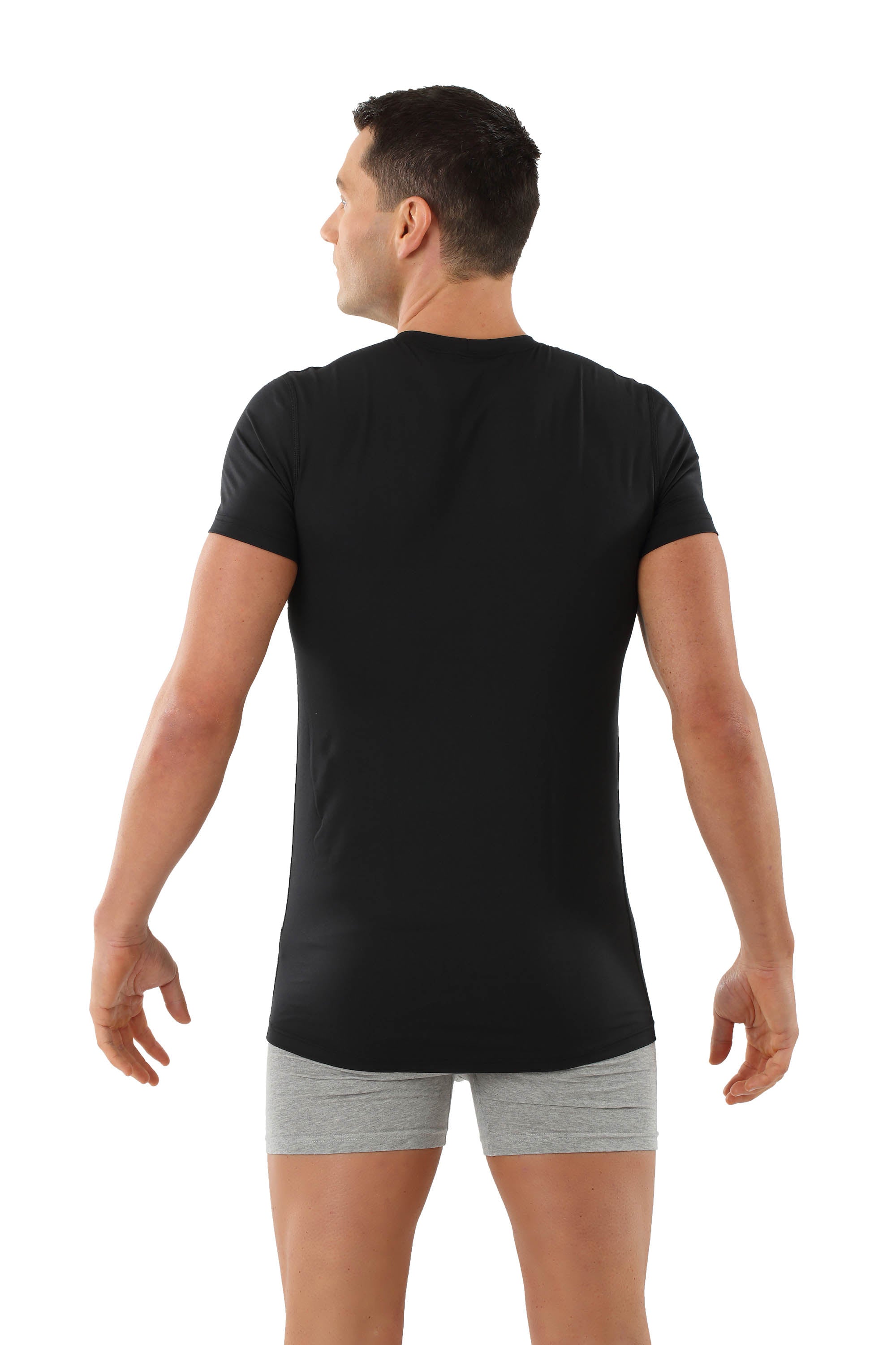 Funktionsunterhemd Business schwarz Rundhals