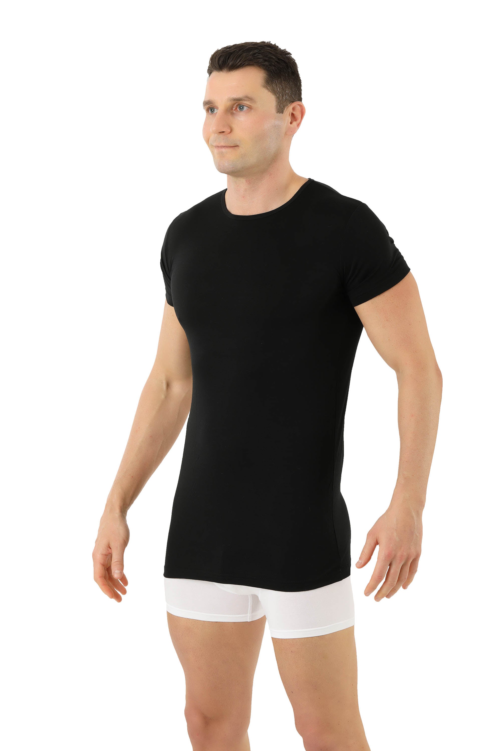 Funktionsunterhemd Merinowolle-TENCEL™ Lyocell Schwarz