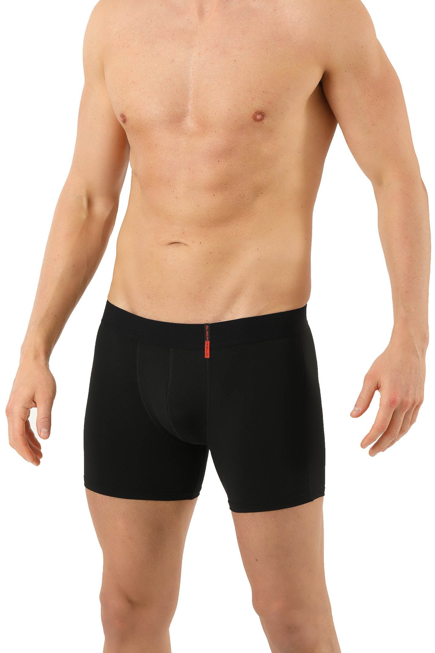 Retro-Shorts Stretch-Baumwolle "Hamburg" schwarz