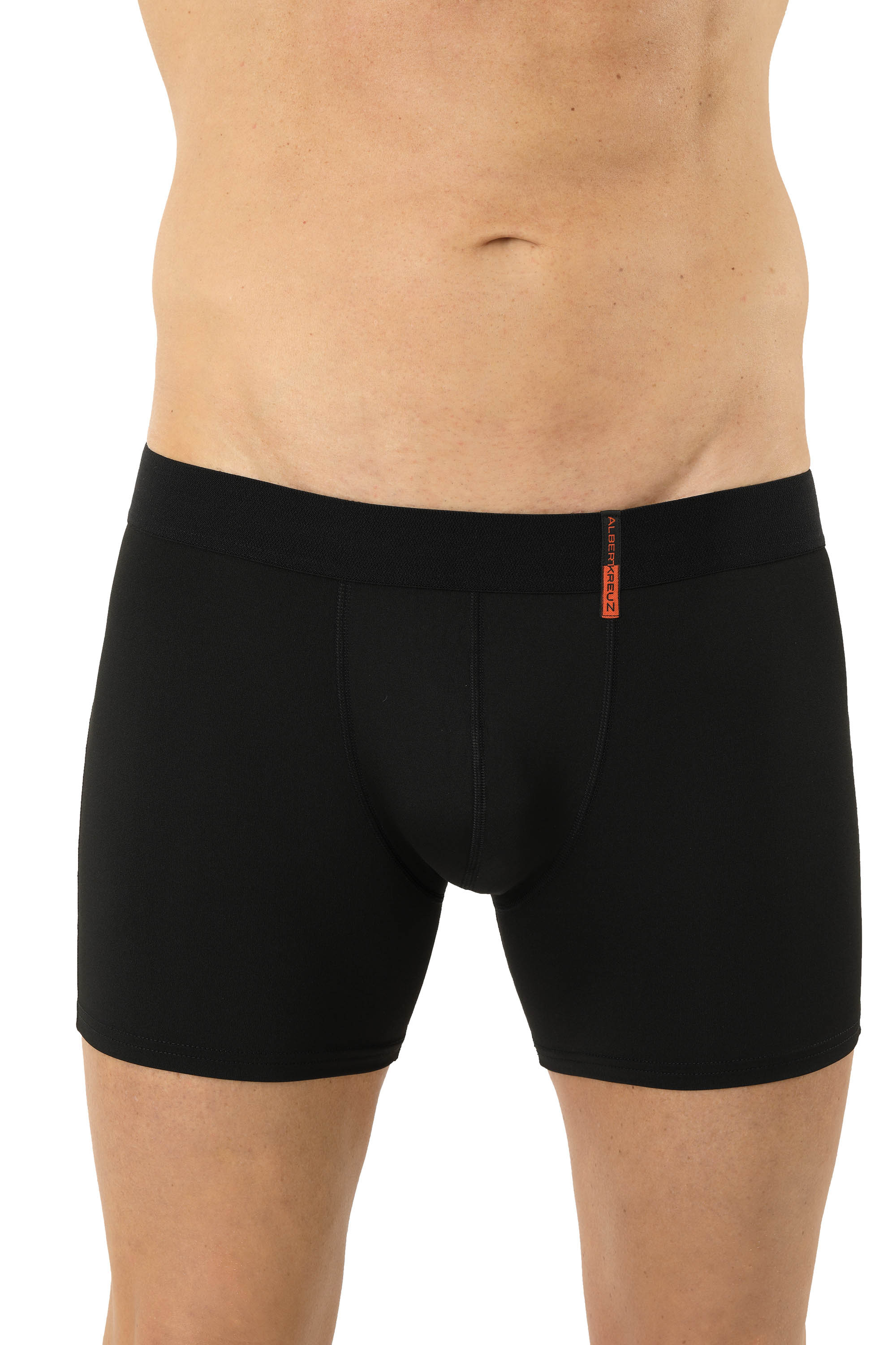 Retro-Shorts Stretch-Baumwolle "Hamburg" schwarz