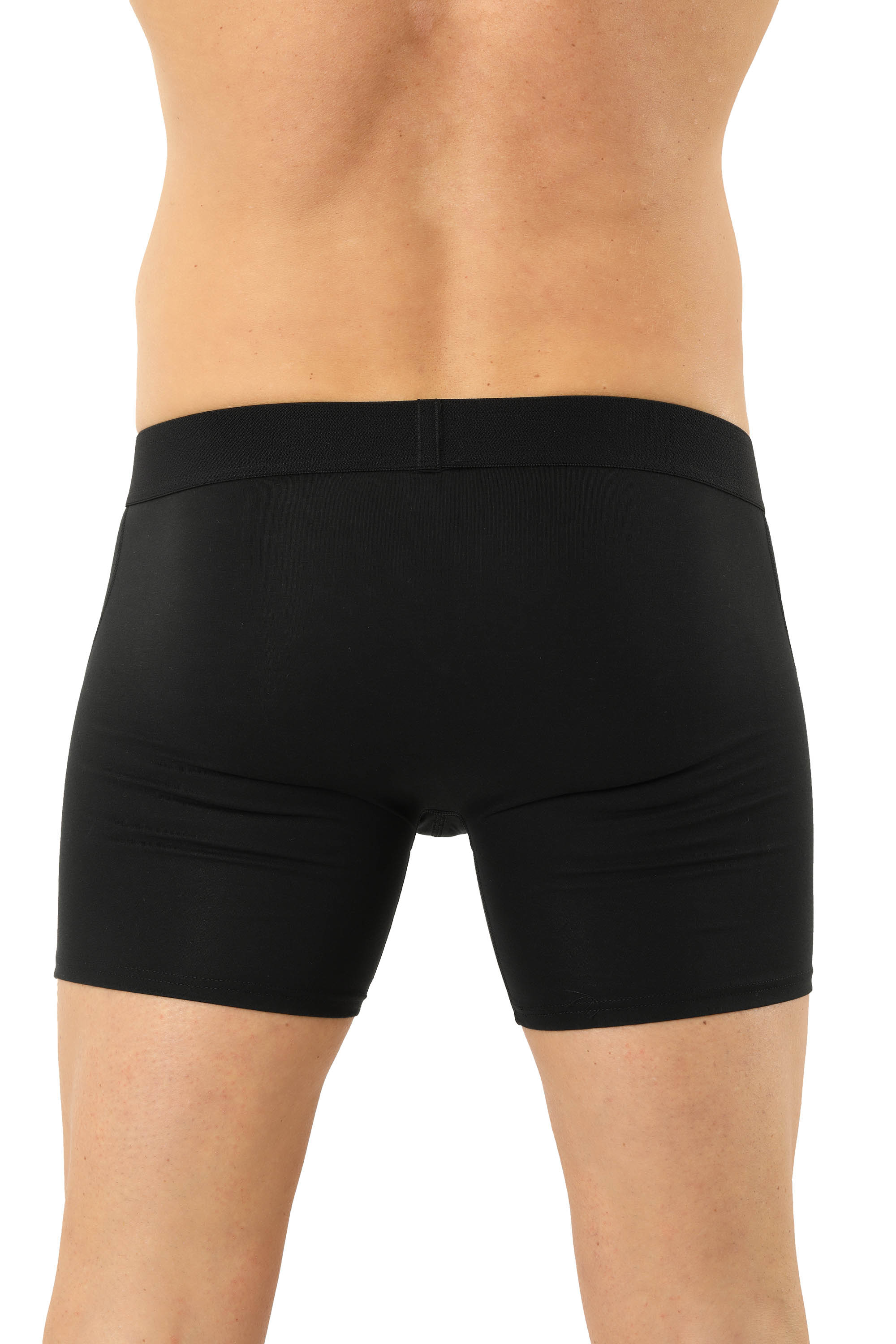 Retro-Shorts Stretch-Baumwolle "Hamburg" schwarz
