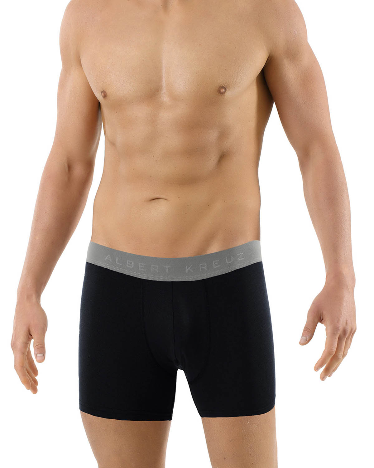 Herren Retroshorts antibakteriell Baumwolle Elastan schwarz
