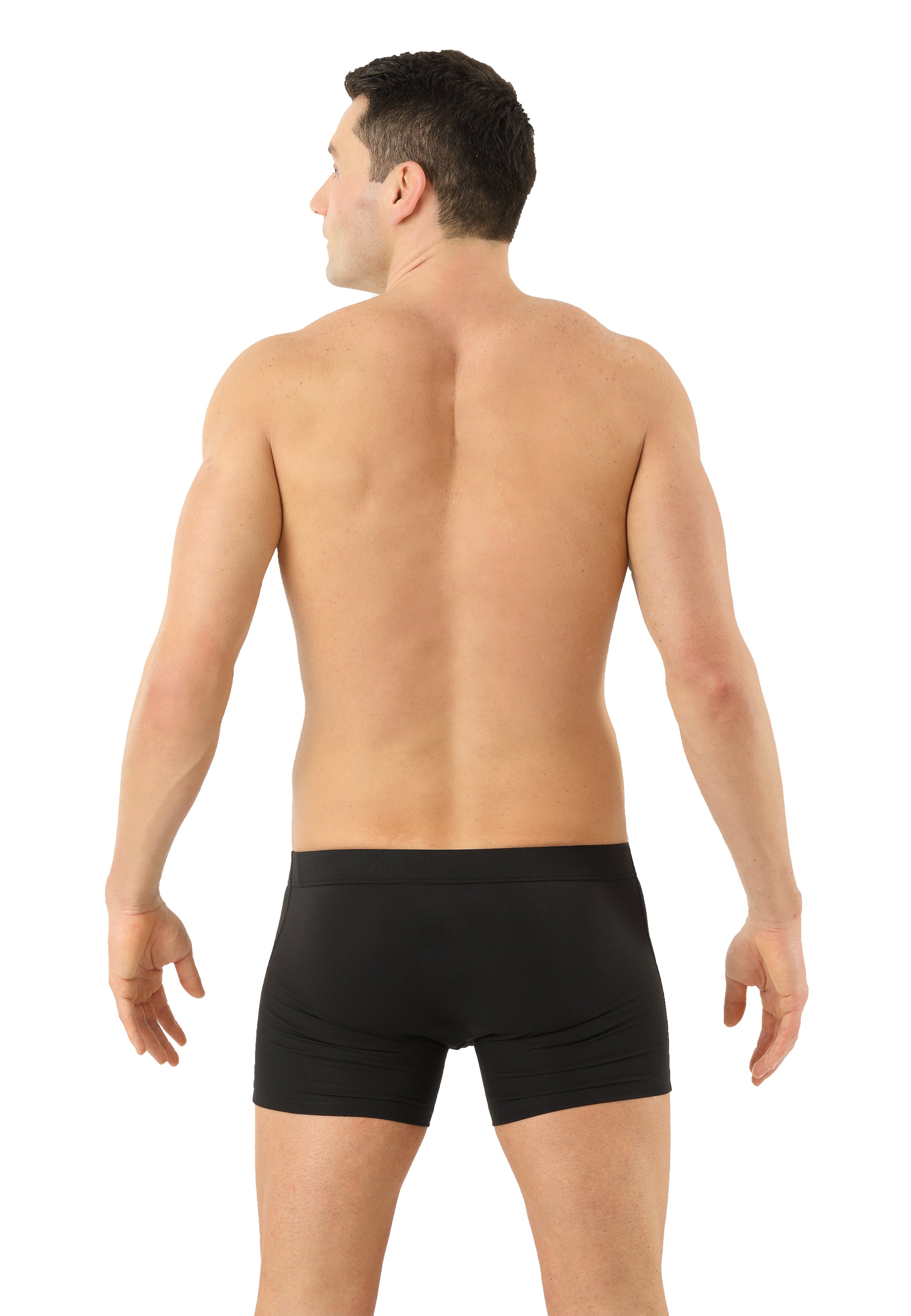 Funktions-Retroshorts Merinowolle-TENCEL™ Lyocell Schwarz