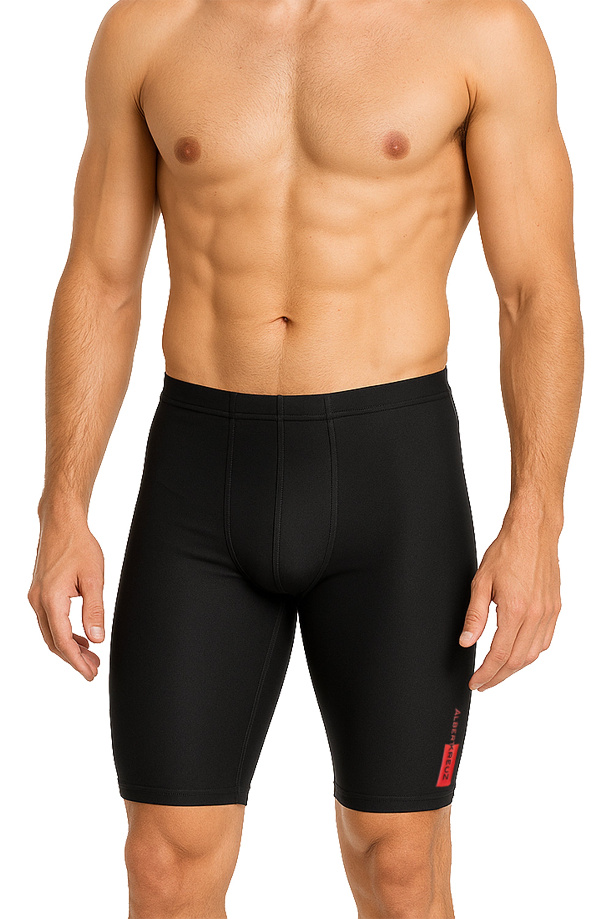 Herren Jammer Badehose lang Schwarz
