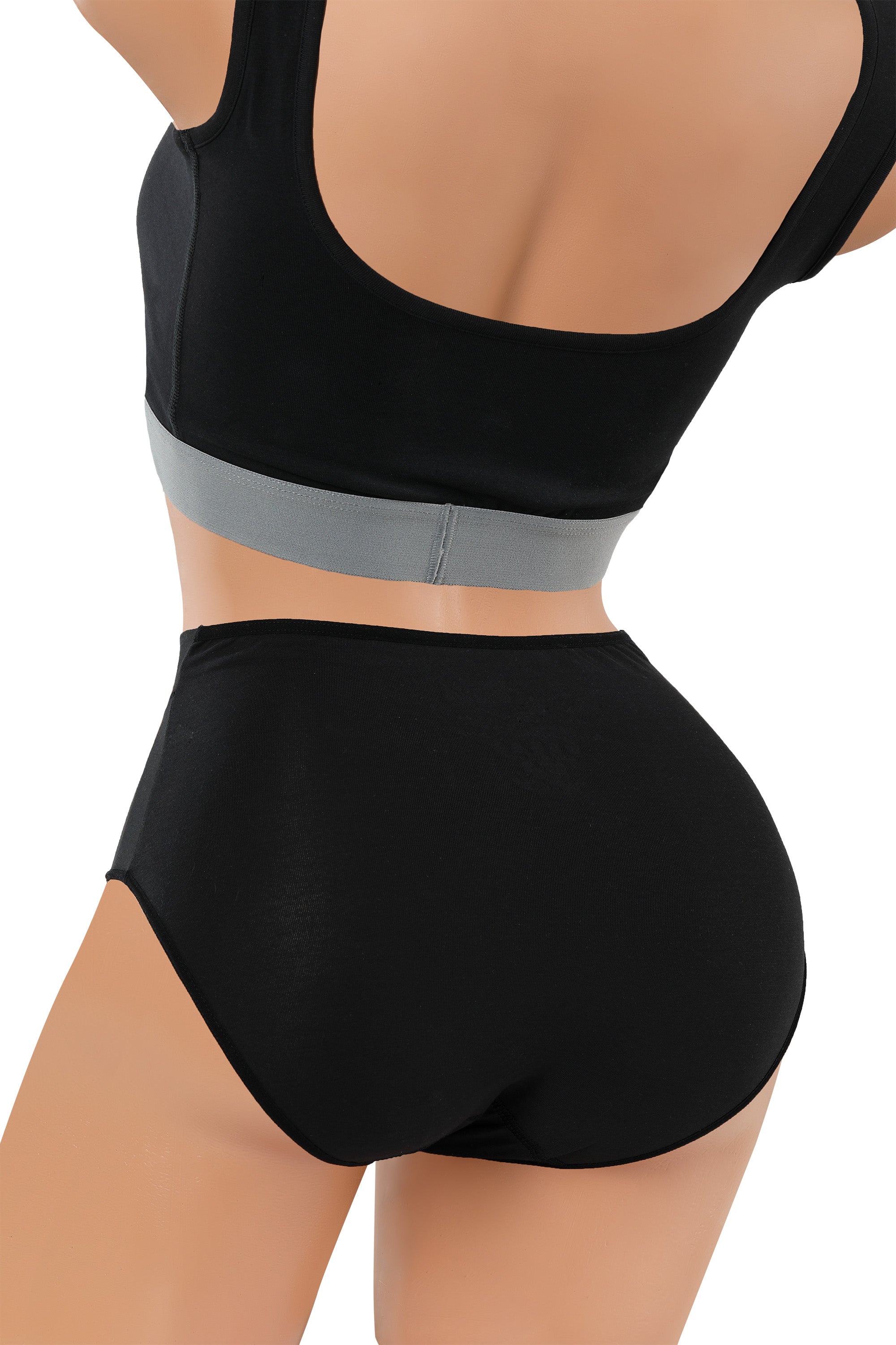 3er Pack Funktions-Taillenslip schwarz