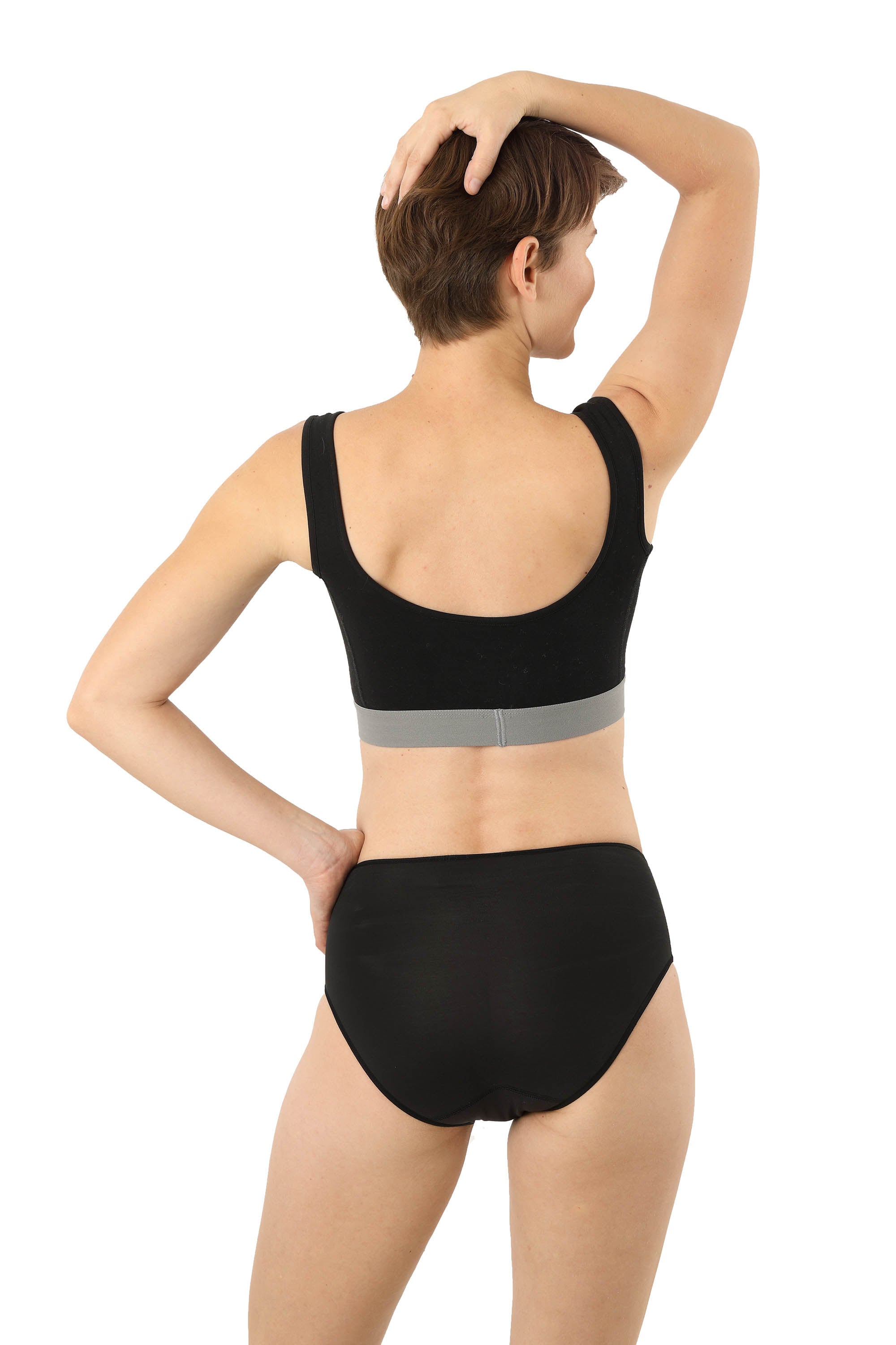 3er Pack Funktions-Taillenslip schwarz