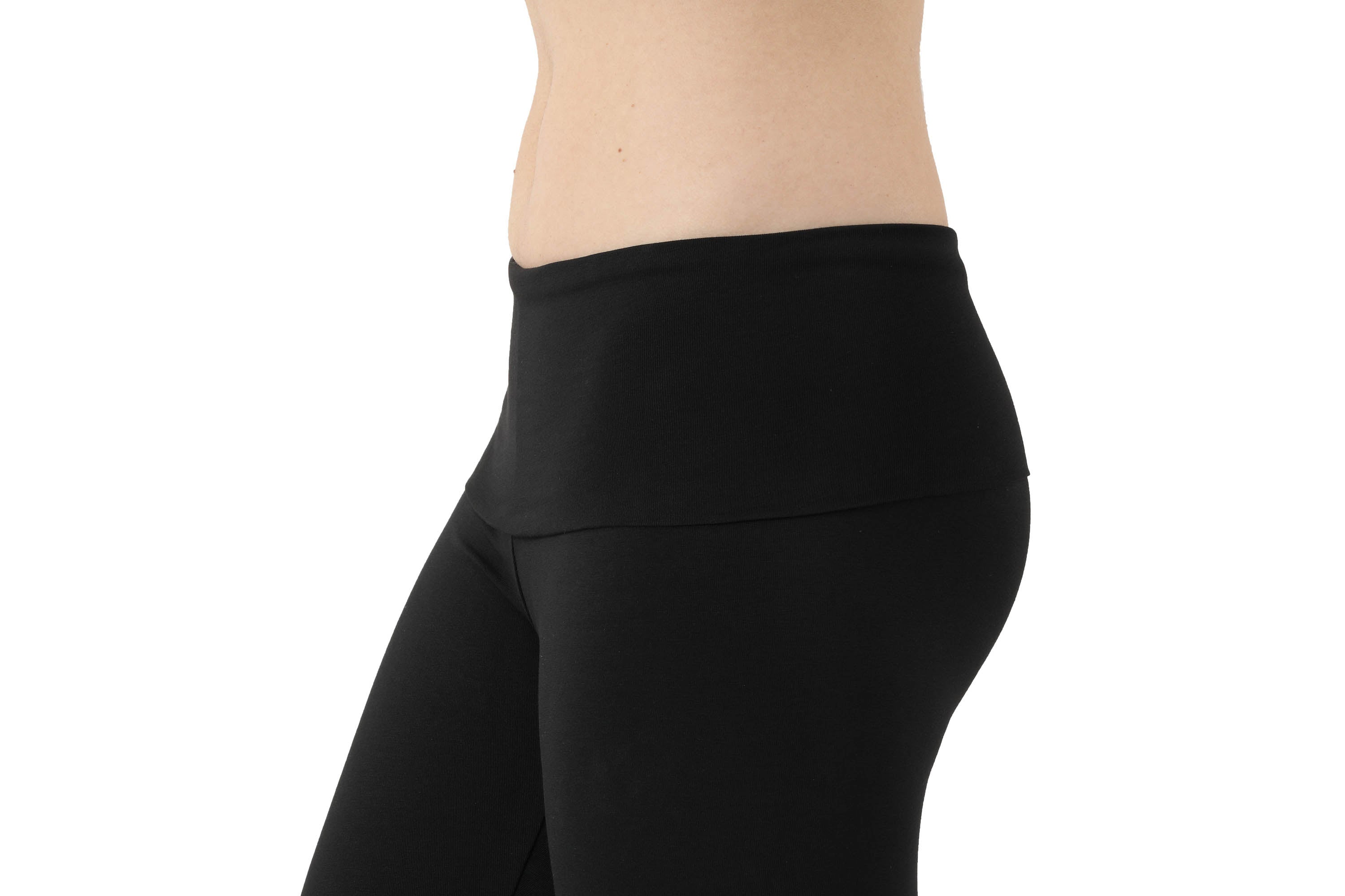 Yoga Leggings Bio-Stretchbaumwolle schwarz