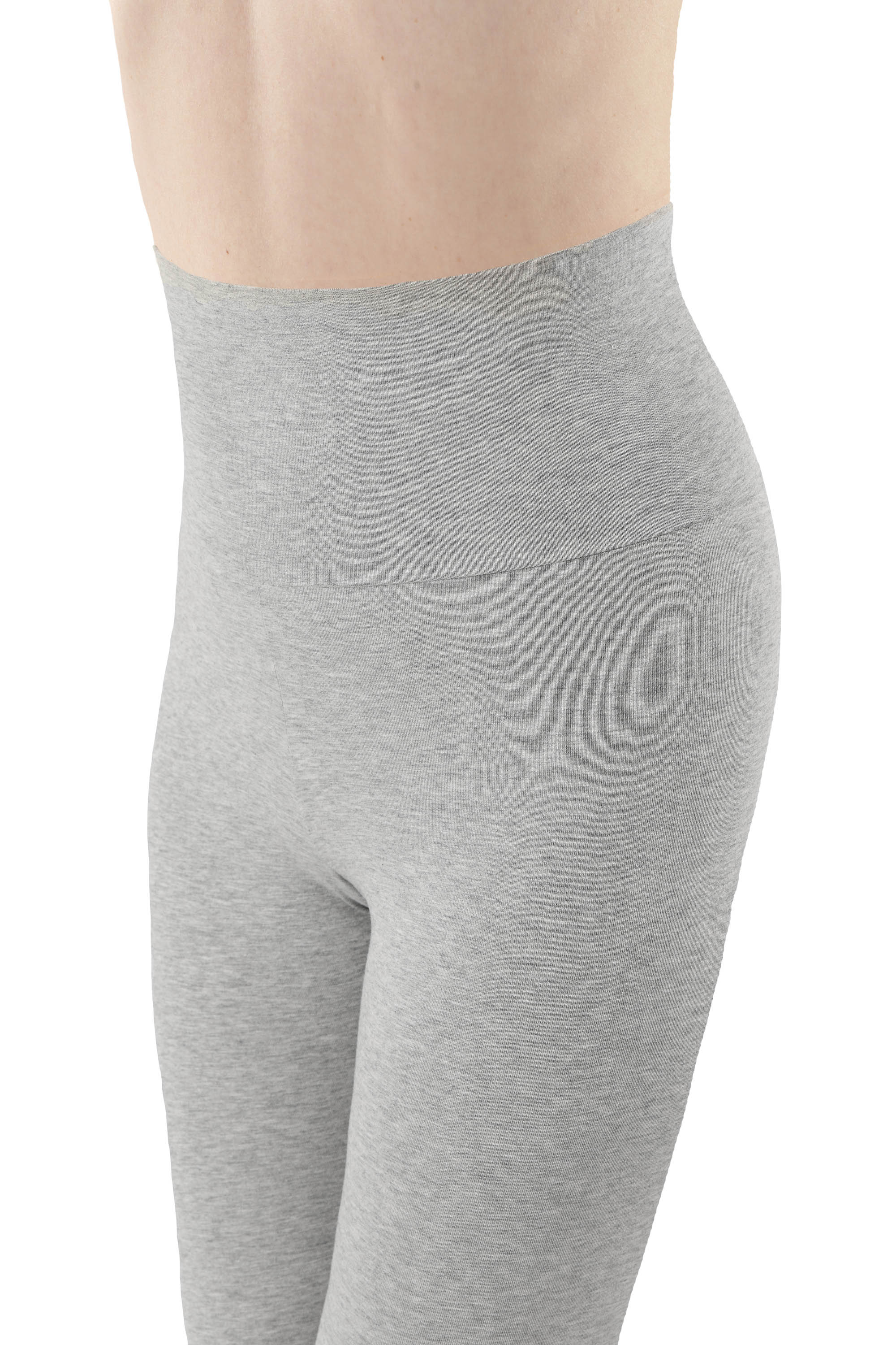 Yoga Leggings Bio-Stretchbaumwolle grau