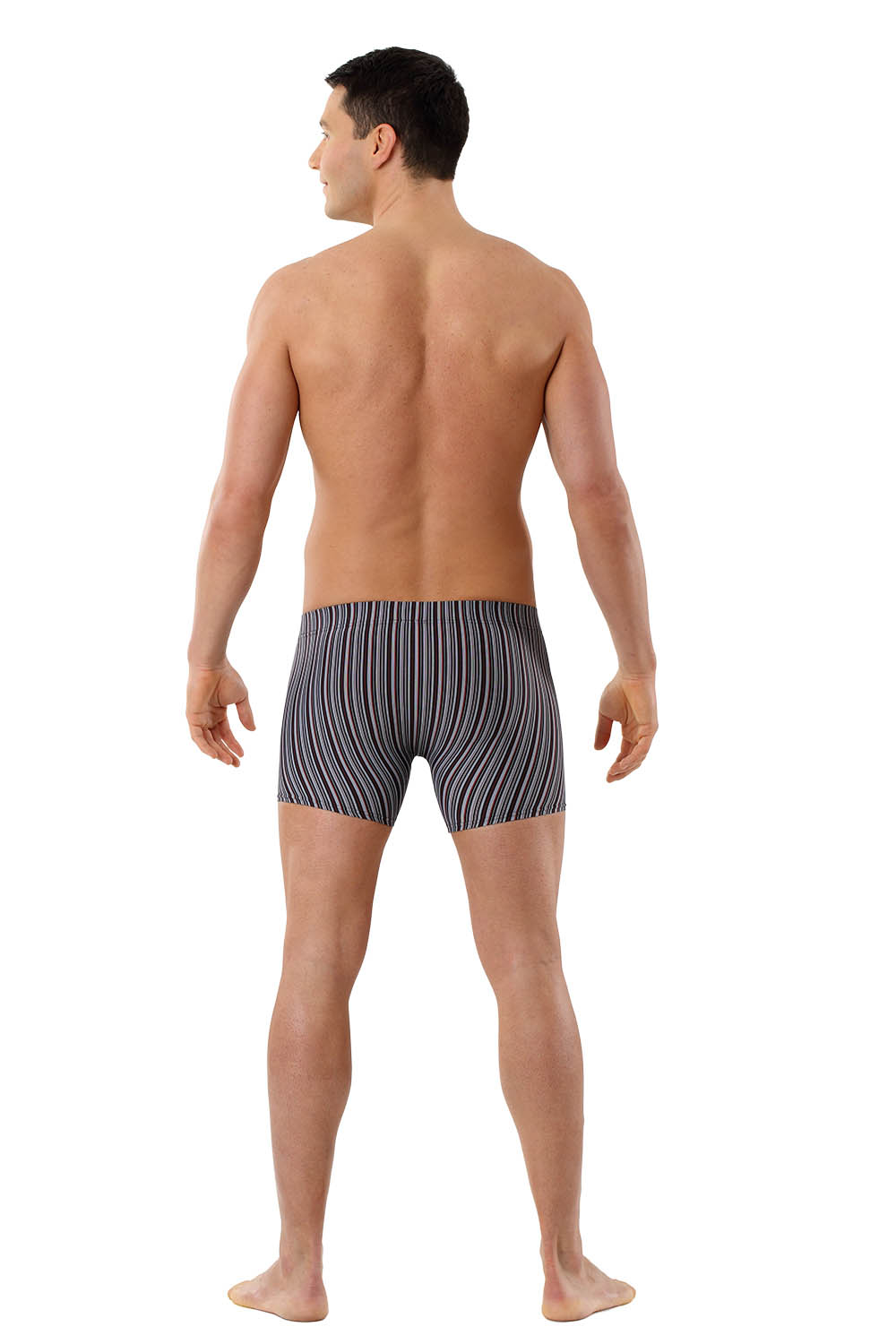 Mikrofaser Shorts "Sylt" rot/grau/schwarz