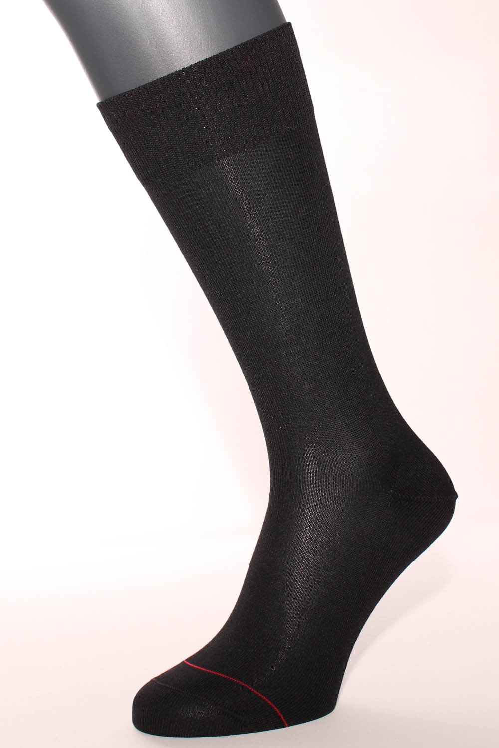 Herren-Business-Silbersocken Schwarz