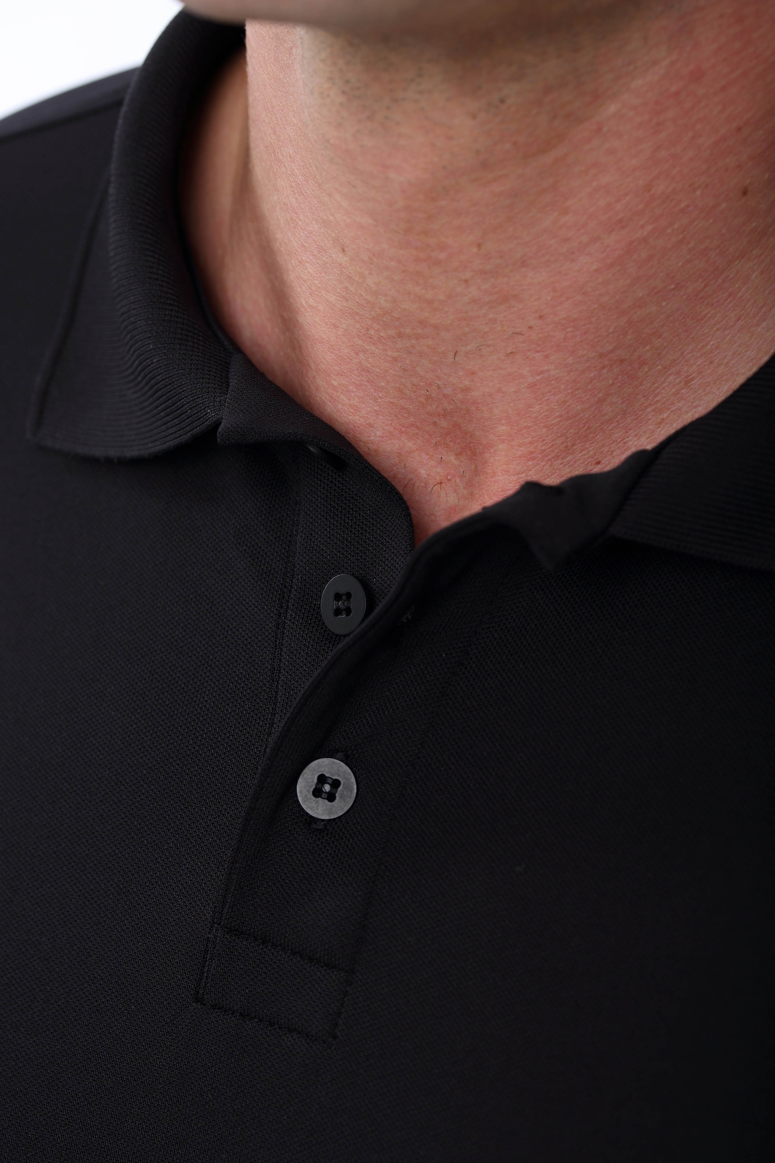 Herren Poloshirt "Funktion" Schwarz