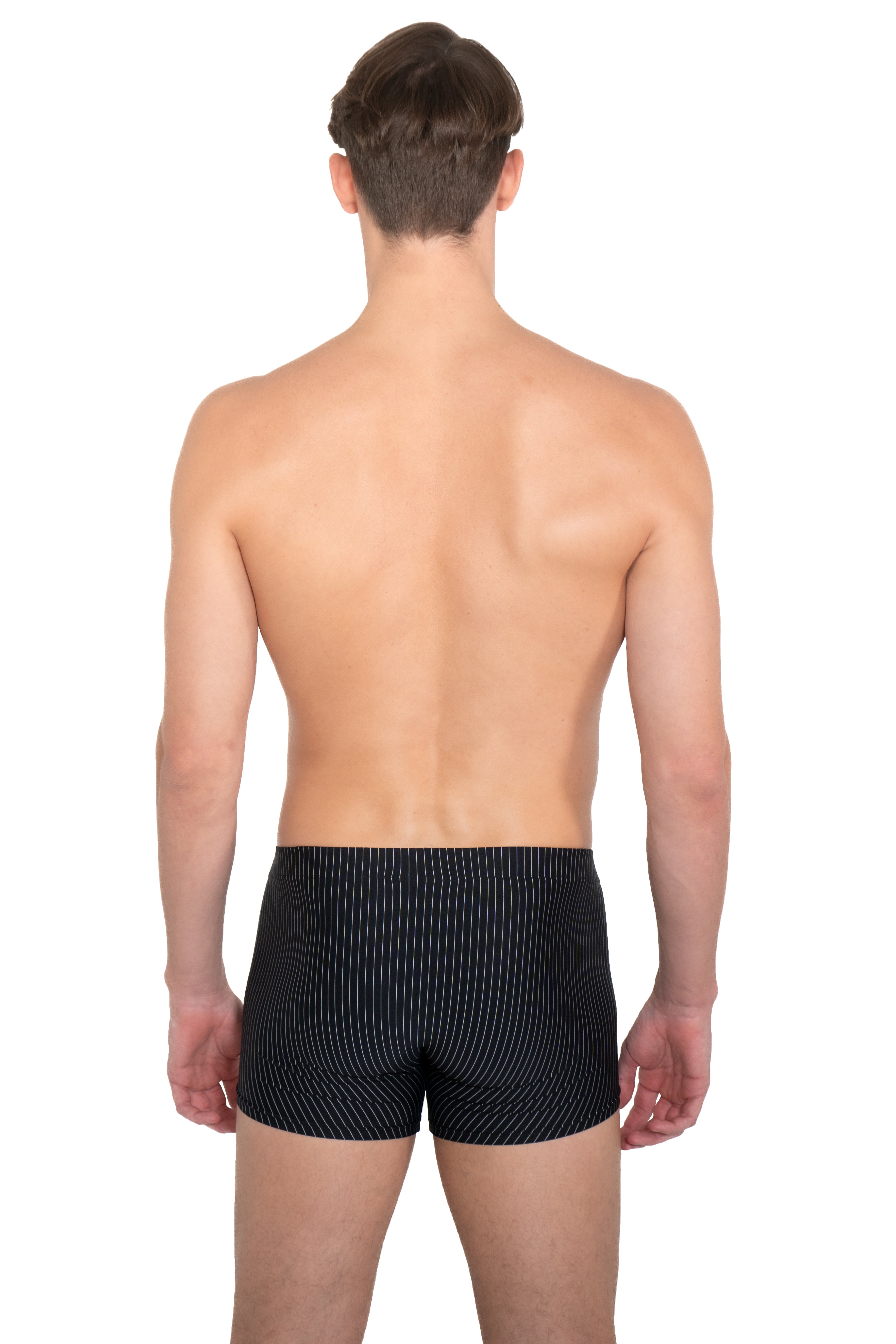 2-Pack Nadelstreifen Retroshorts Microfaser schwarz