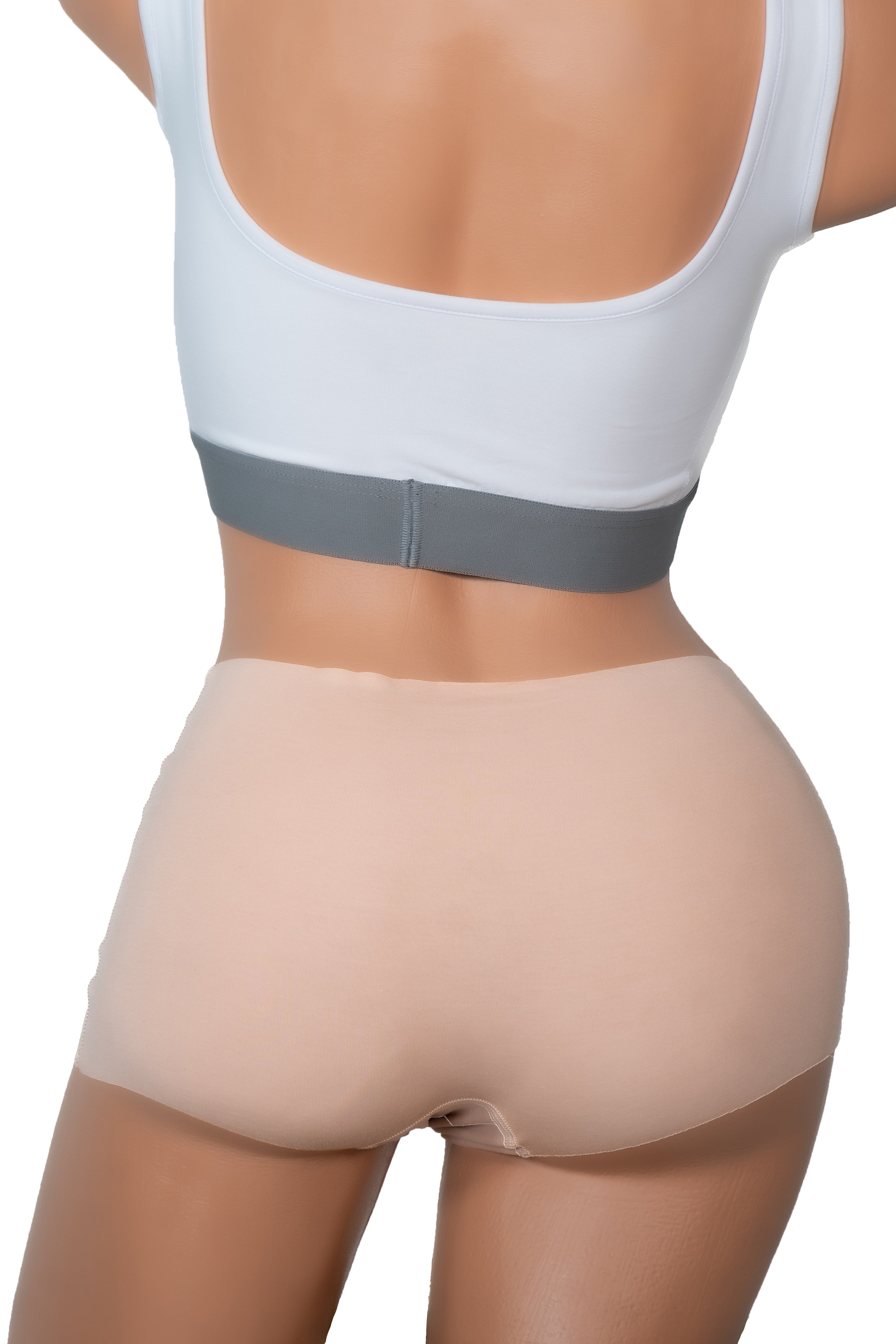 3er Pack Damen Panty Shorts unsichtbar Lasercut ohne Saum Clean Cut Baumwolle Elastan