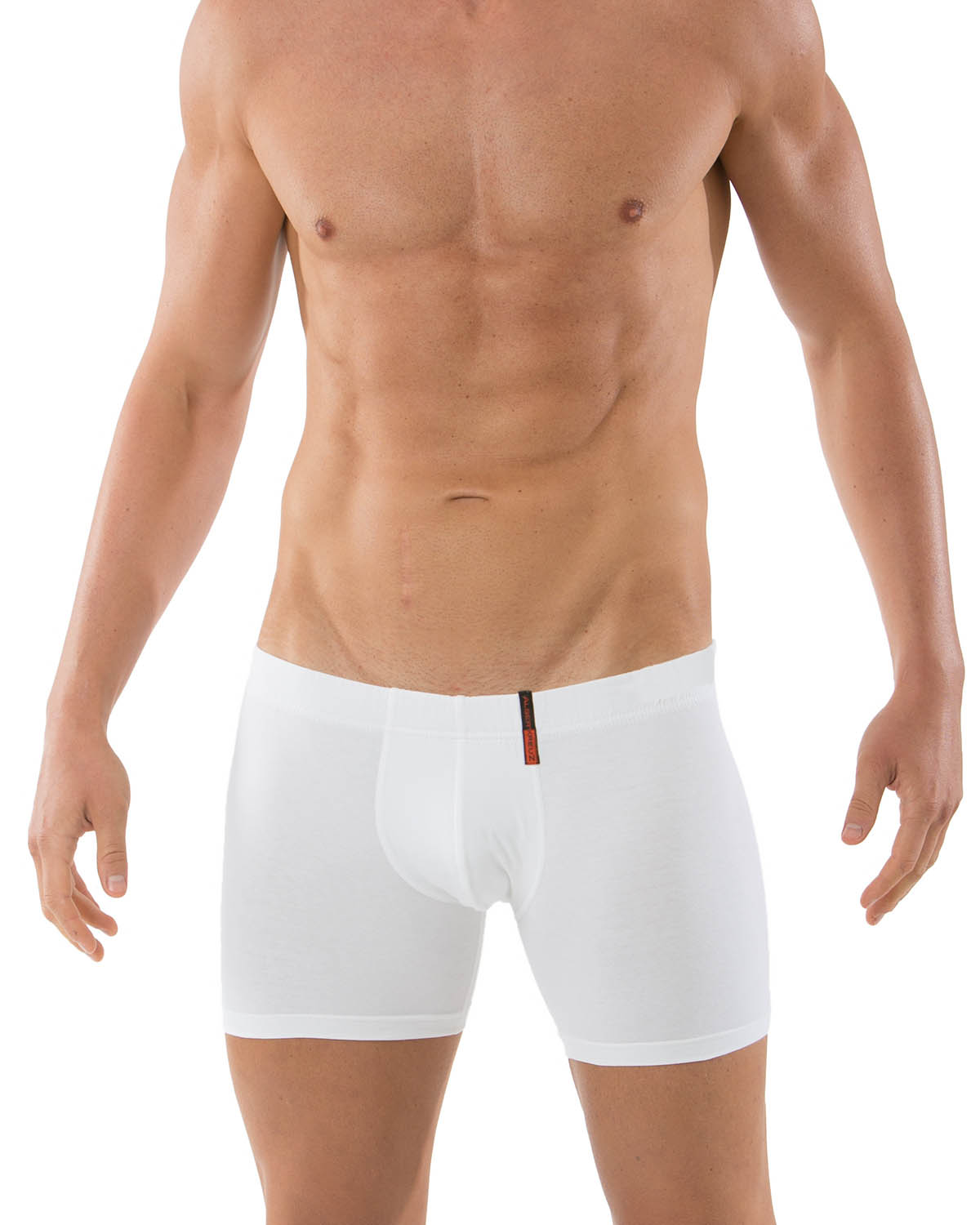 Retro-Shorts Stretch-Baumwolle "Hamburg" weiß