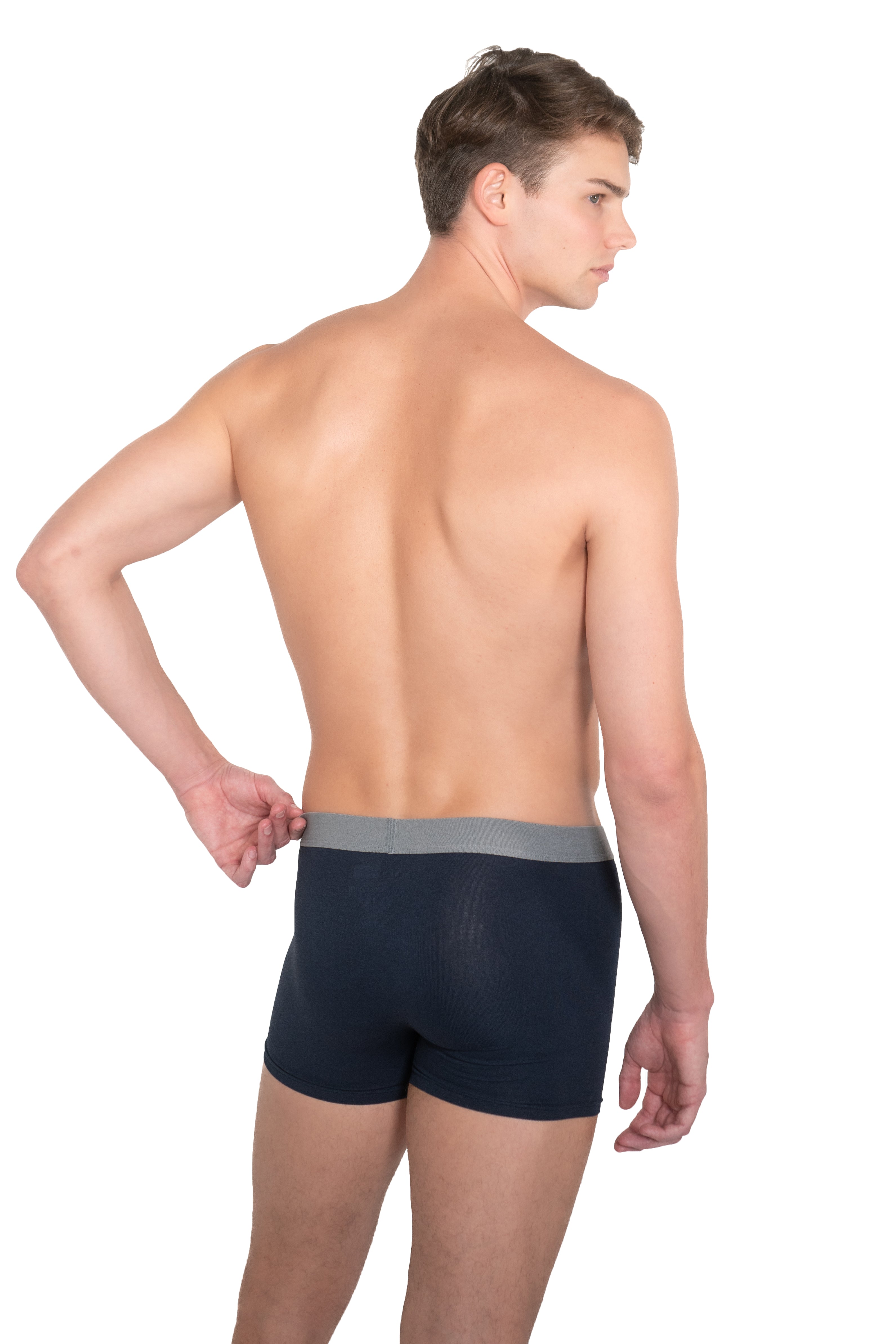 Herren Retroshorts antibakteriell Baumwolle Elastan marine
