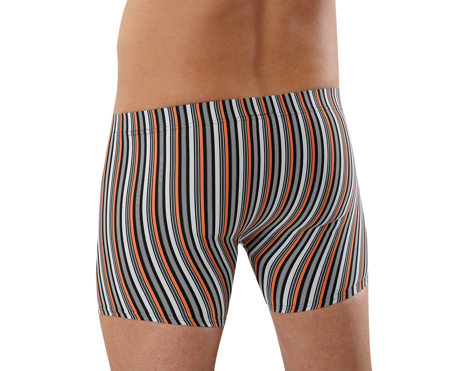 Mikrofaser Shorts "Sylt" orange/grau/schwarz