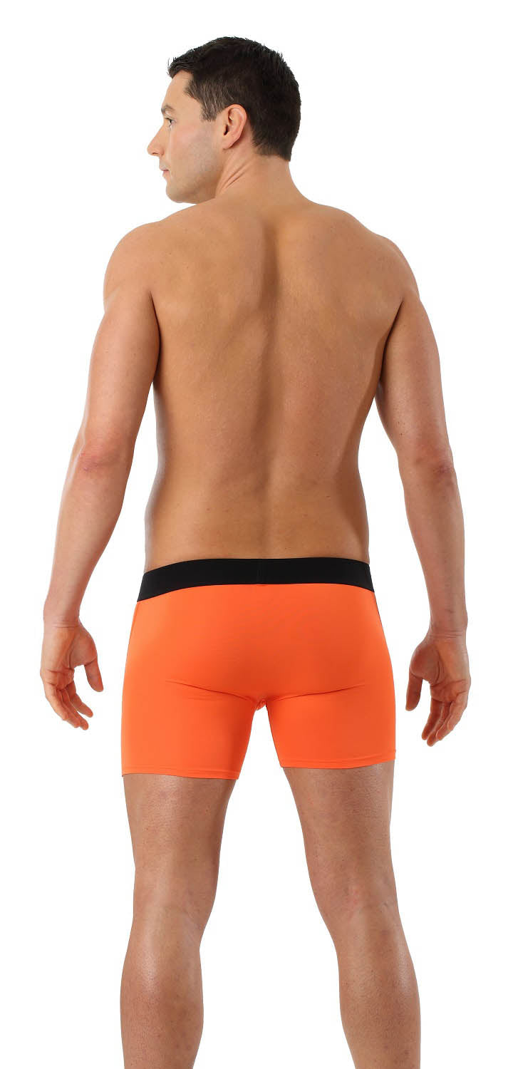 Retro Shorts Boxershorts Mikrofaser Orange