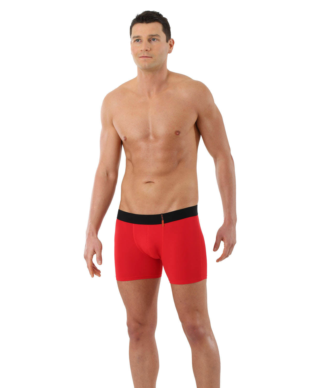 Retro Shorts Boxershorts Mikrofaser Rot