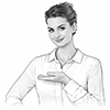 Quel maillot de corps est invisible sous une blouse ?