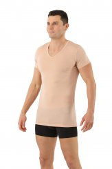 Maillot de corps fonctionnel col V laine mérinos-TENCEL™ Lyocell invisible 