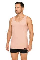 Débardeur Business pour Homme avec Bretelles en Beige – 100% Coton Biologique 