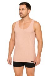 Débardeur Business pour Homme avec Bretelles en Beige – 100% Coton Biologique 