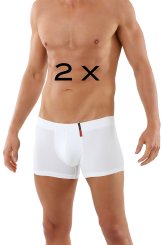 Set de 2 Boxeurs fonctionnels anti transpiration blanc 