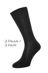 Lot de 3 chaussettes d’hiver pour homme en laine – Noir 