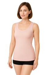 Maillot de corps 100% coton bio côtelé sans manches 