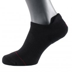 Socquettes anatomiques avec renfort antiglisse en coton noir 