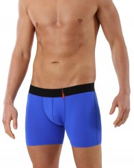 Boxer ajusté bleue roi en microfibre 