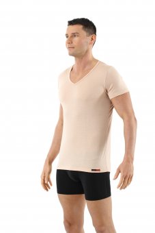 Maillot de corps laine mérinos sans mulesing - invisible tee-shirt col v 