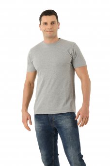 Tee-shirt  homme en coton bio gris mélange 