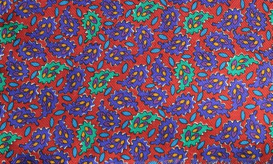 Cravate Rouge, Vert, Bleu, Bordeaux - Motif cachemire, Dessin 200051 