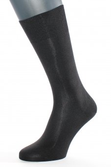 Chaussettes élégantes business en pure soie noir 45-47