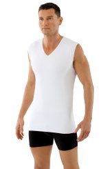 Débardeur sans coutures clean cut col v en couleur blanc 